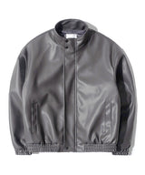 LS ビーガンレザーヒドゥンジャケット/LS Vegan Leather Hidden Jacket (Charcoal)