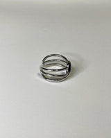 ツイストオニックスリング / twist onyx ring (925silver)