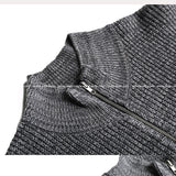 Jack Mix High Neck Half Zip up Knit (6color) (6542628061302)