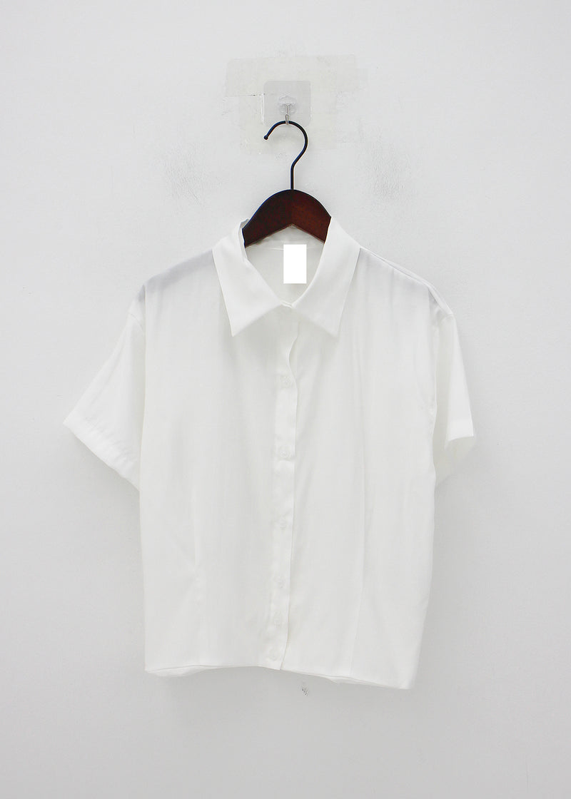 ピンタックショートスリーブブラウス / Pintuck short sleeve blouse (3color)