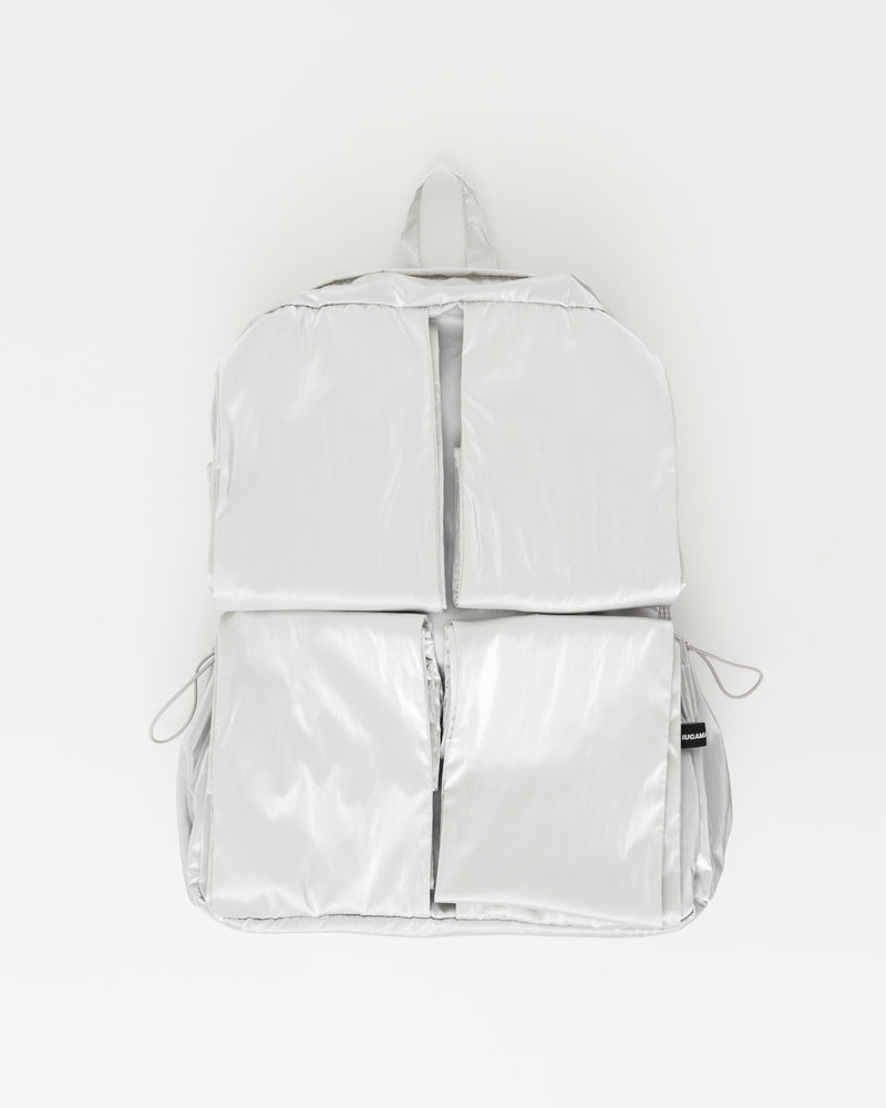 Knotted Backpack (Glossy-Silver)