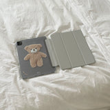 teddy bear smart cover ipad case