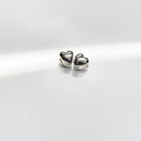 Fat heart earring (6545652547702)