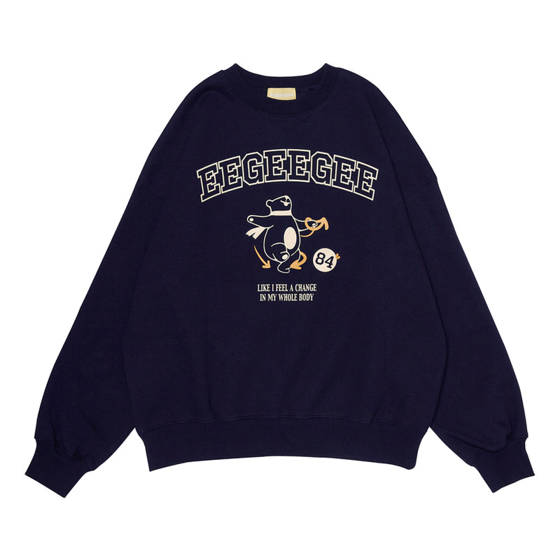 ダンシングベアスウェットシャツ / Dancing Bear Sweatshirt [Navy]