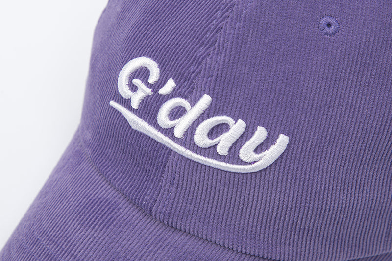 グッドデイコーデュロイボールキャップ/G'day coduroy ballcap(purple)