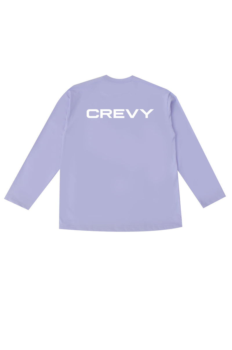 ロゴオーバーフィットラッシュロングスリーブTシャツ/logo overfit rash long sleeve T-shirt (light purple)