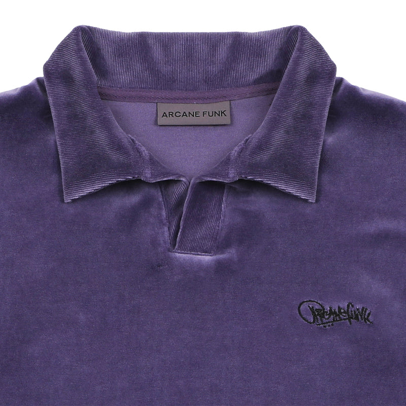 VELVET OPEN RUGBY SHIRTS PURPLE