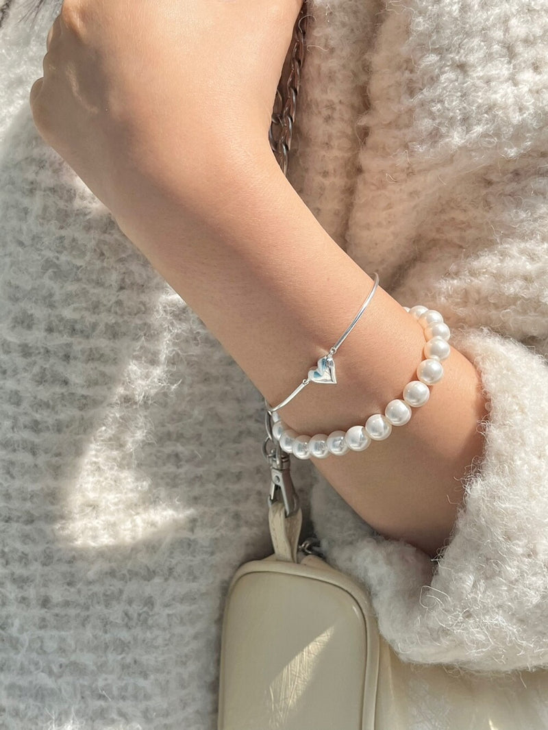 (silver925) Heart circle bracelet