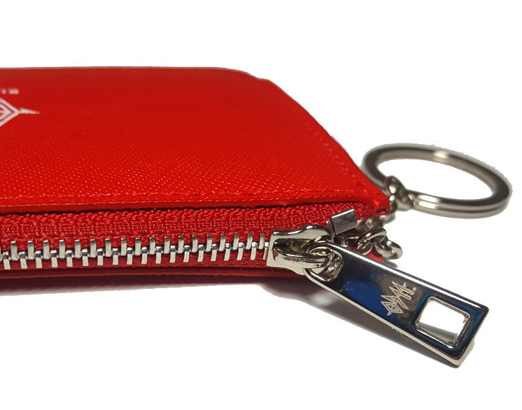 Leather card wallet - Red (4622104625270)