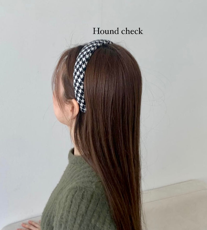 ウィンターチェックヘアバンド/Winter Check Hair Band (2 colors)