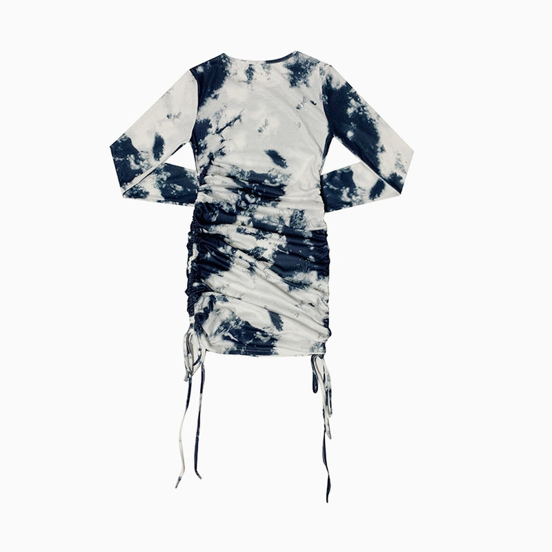 Newel Watery Shirring Dress (6547480248438)