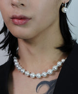 メルディアンクリスタルパールネックレス12mm / blacklabel Meridian Crystal Pearl Necklace 12mm