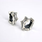 Sagitta-R1 silver hoop earring (4593063460982)