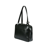 トラペゾイドミドルショルダーバッグ / Trapezoid Middle Shoulder Bag (black)