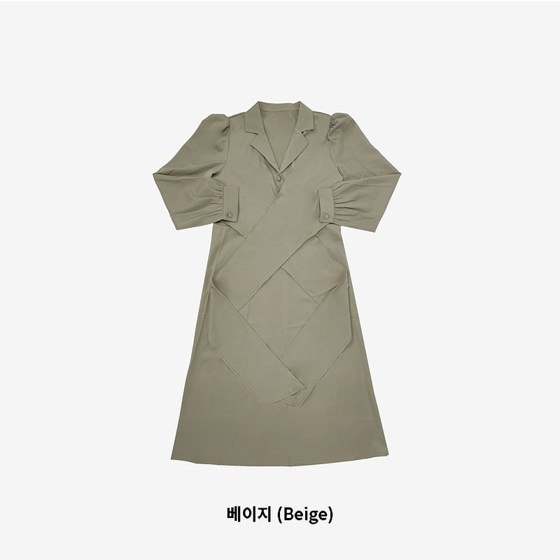 グランラップリボンロングドレス/Glang Wrap Ribbon Long Dress