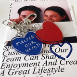 Melted Our Hearts Keyring (Classic Blue) (6602070818934)
