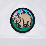 22SS BEAR PATCH BALL CAP IVORY (6698686414966)