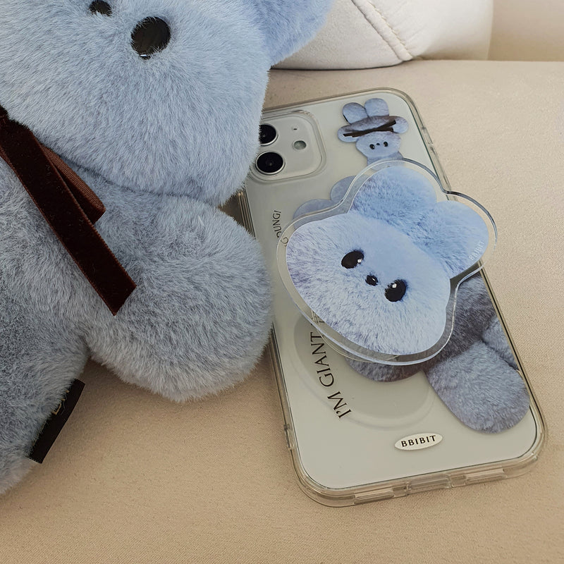 ジャイアントバニーダンダンジェリーハードアイフォンケース/Giant Bunny Dung dung Jelly Hard phone case blue