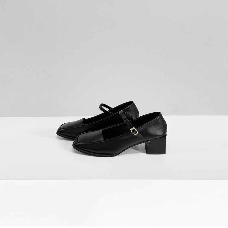 モーフスクエアローファーヒール / morph square loafer heels