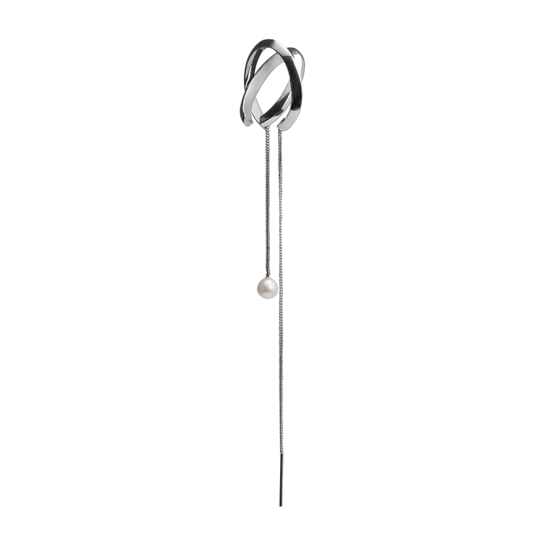 ETERNAL pearl drop earcuff -Single piece- (4629910061174)