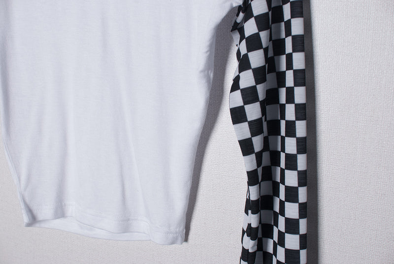 チェッカーボードクロップTシャツ/checkerboard crop tee(9183)