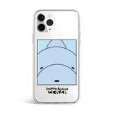 ジェリーフォンケース ドルフィンカートゥーン ズームイン / Jelly phone case dolphin cartoon zoom in