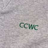 CCWC LOGO STITCH SWEAT SHIRTS GREY (6638926659702)