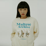(裏起毛)マルチーズアーカイブスウェットシャツ/(Napping)Maltese archive sweatshirts