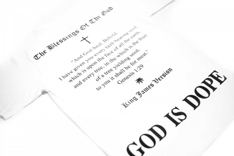 GOD IS DOPE SS TEE - WHITE (6635552309366)