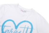 ハートロゴスプレーTシャツ / HEART LOGO SPRAY TEE SHIRT_WHITE – 60