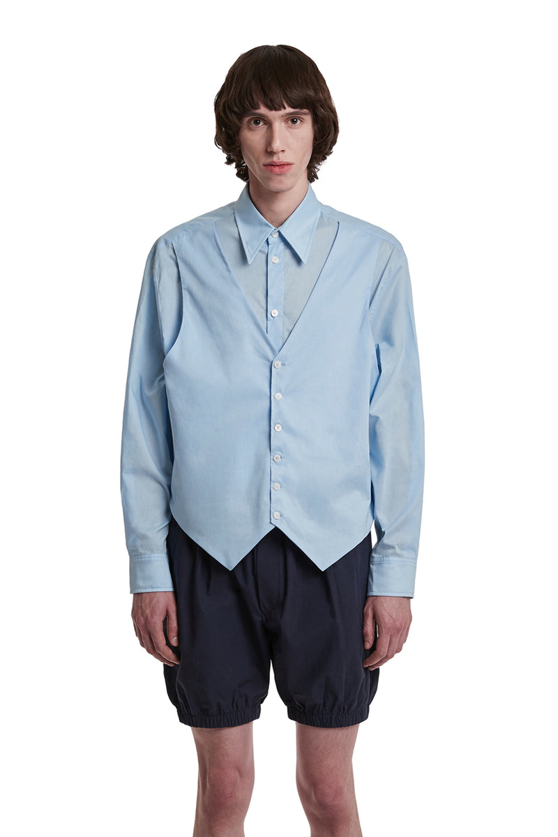 ベストレイヤードシャツ / Vest Layered Shirt