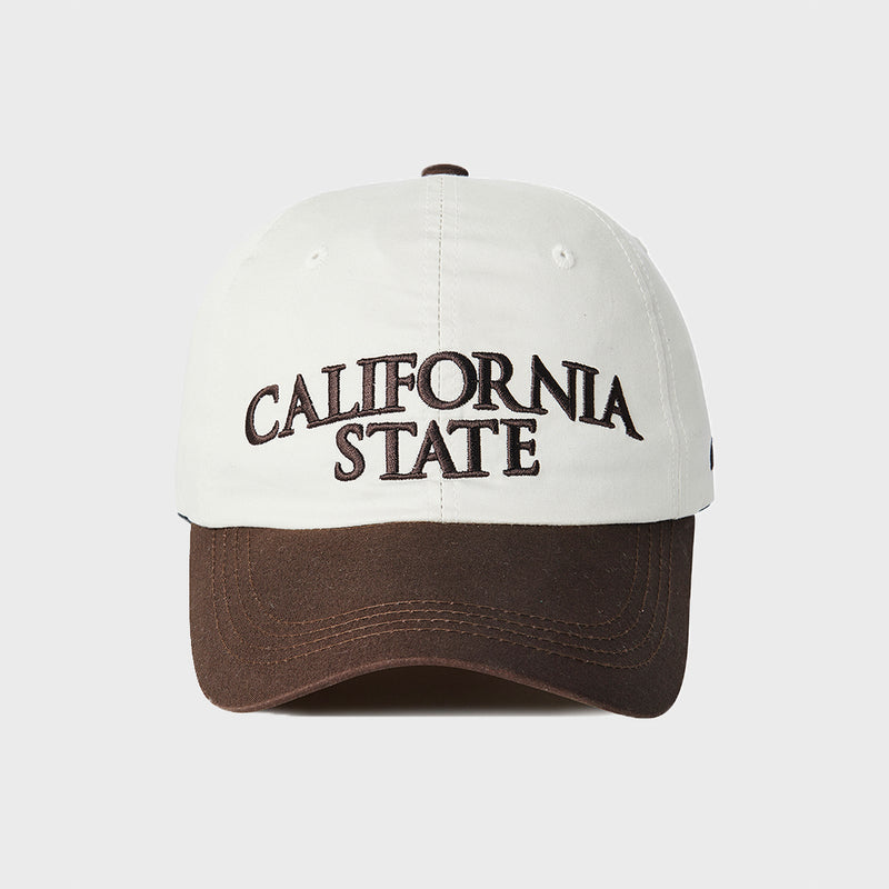 CALIFORNIA 6PANEL CAP (BROWN) (6603656560758)