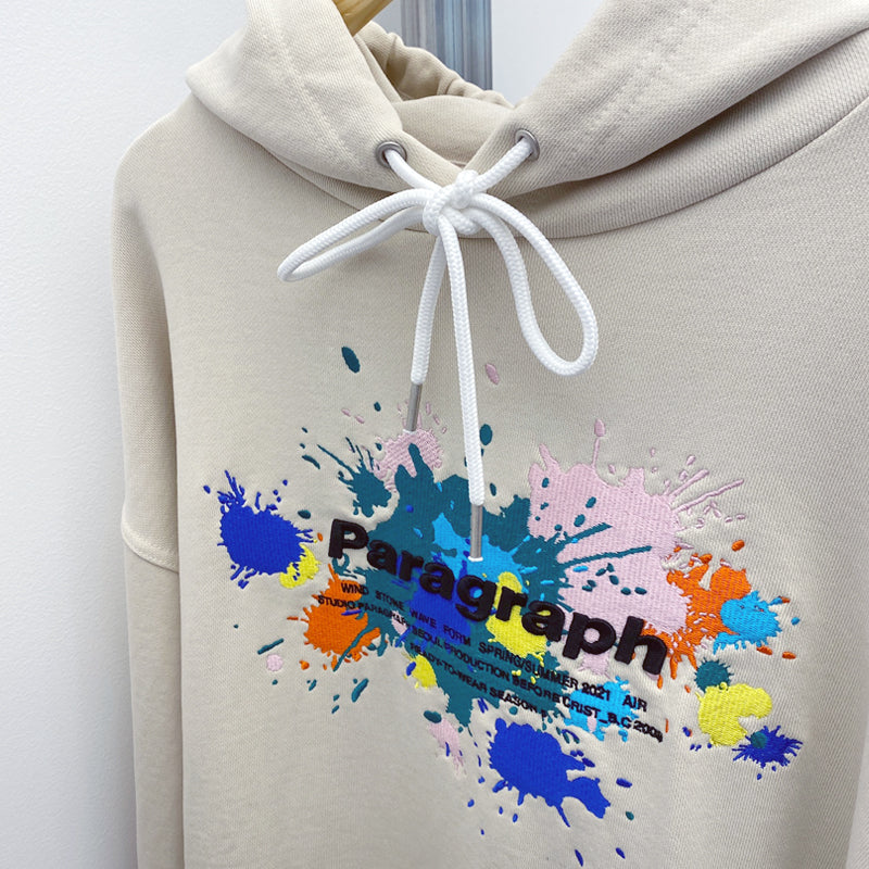 パラグラフペイントパーカー / paragraph paint embroidery hood 5color (6546252562550)