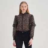 Jasmine See-Througn Blouse ( 2 Colors ) (6547132874870)