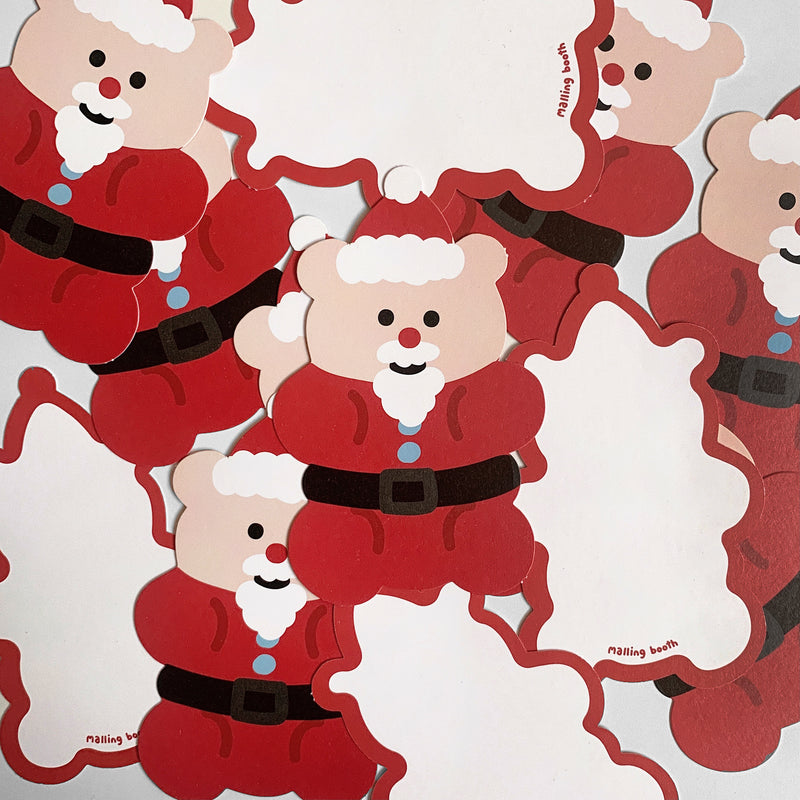 クリスマス かわいいはがきカード(五枚 / Christmas postcard card (5 sheet)