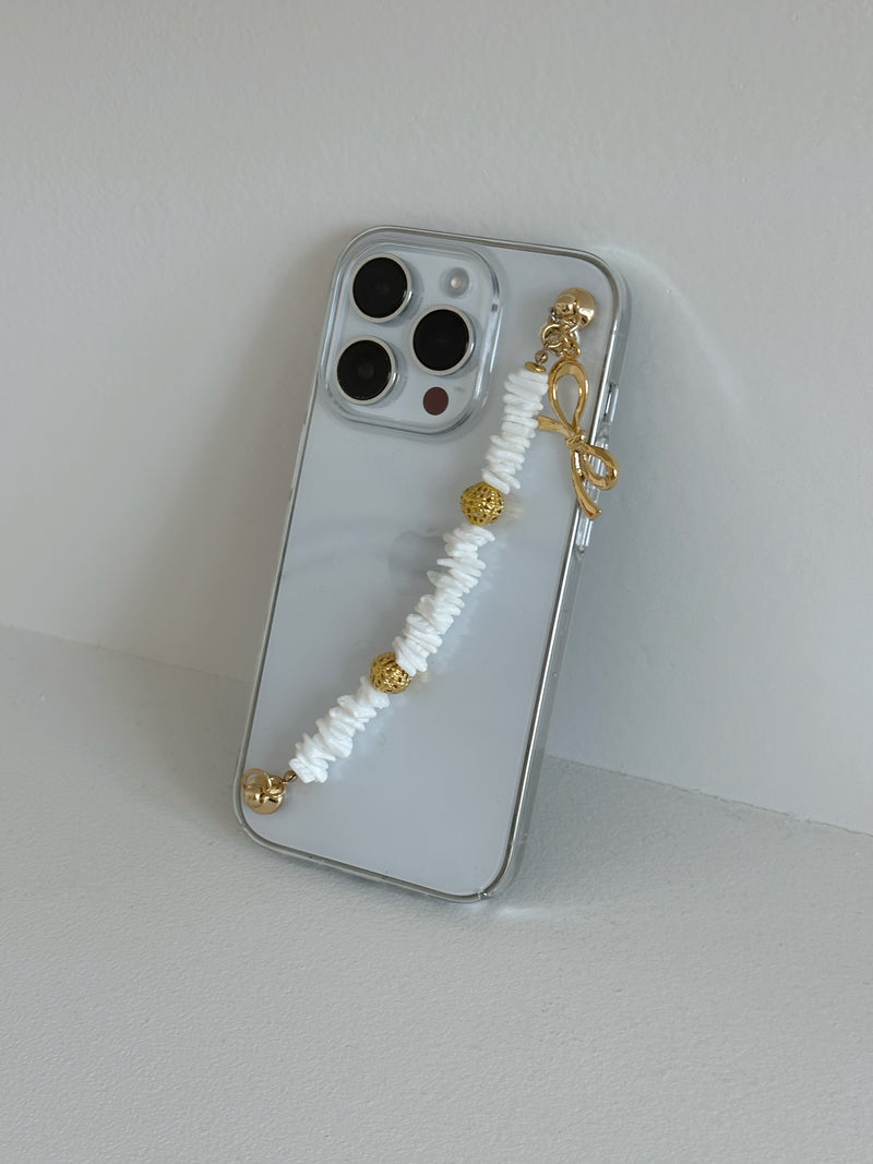 belle gold iphone strap case