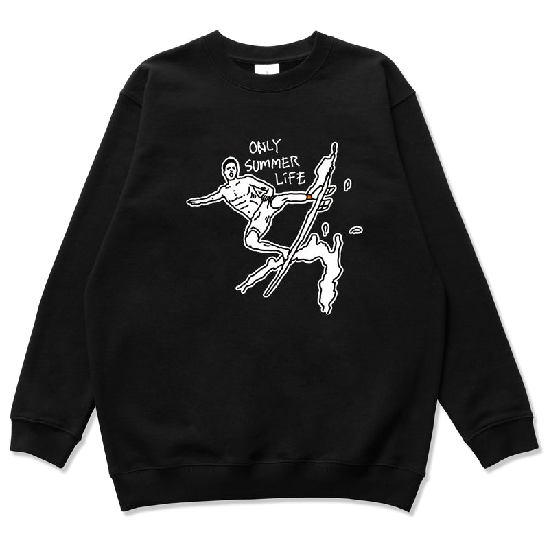 オンリーサマーライフスウェットシャツ/Only summer life Sweatshirts WH/BK