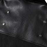 セミオーバーフィットブレンディングレザージャケット/Semi Overfit Blending Leather Suede Jacket J16 Black (6604005179510)
