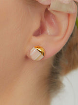 2021 Pantone Stratum daily round earring (PG) (6641905467510)