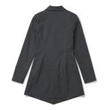 Taylor Mini Jacket Dress [GREY] (6618901184630)