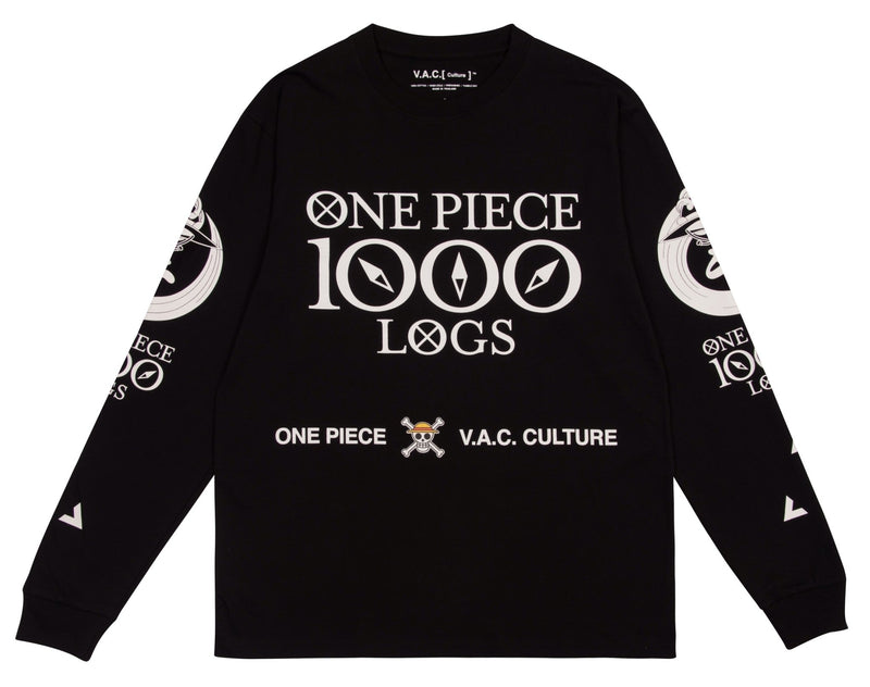 ワンピース1000ロゴ長袖Tシャツ/V.A.C.[ Culture ]™️ : One Piece 1000 Logs Long Sleeve