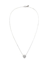 Crystal Heart Necklace (White)