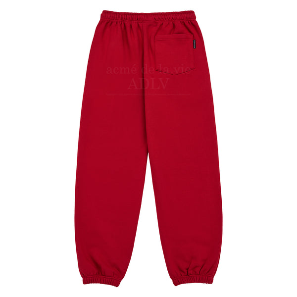  BASIC LOGO RIVET WARM PANTS (RED) 