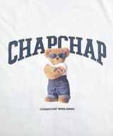 ベアチャップロゴTシャツ / Bear chap logo tee(White)