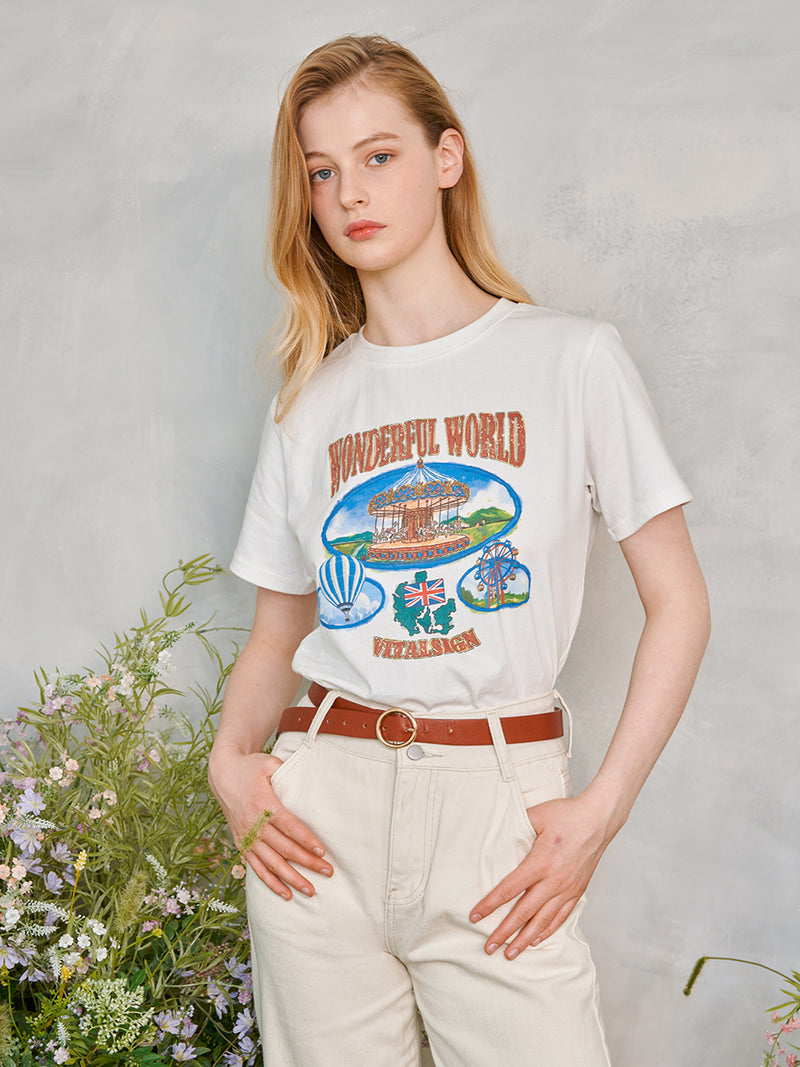 ワンダフルワールドTシャツ / Wonderful World T-Shirt (2colors) – 60