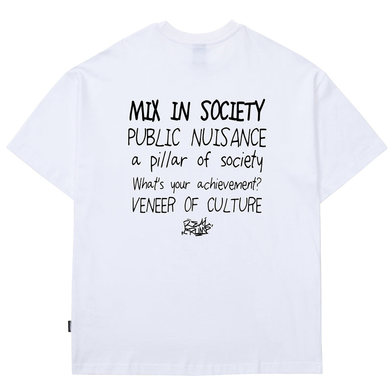 ミックスインソサエティTシャツ/MIX IN SOCIETY T-SHIRT