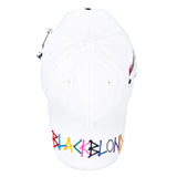 BBD Slogan Patch Rainbow Graffiti Logo Cap (White) (6678020685942)