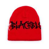 BBD Graffiti Logo Patch Beanie (Red) (4643663020150)