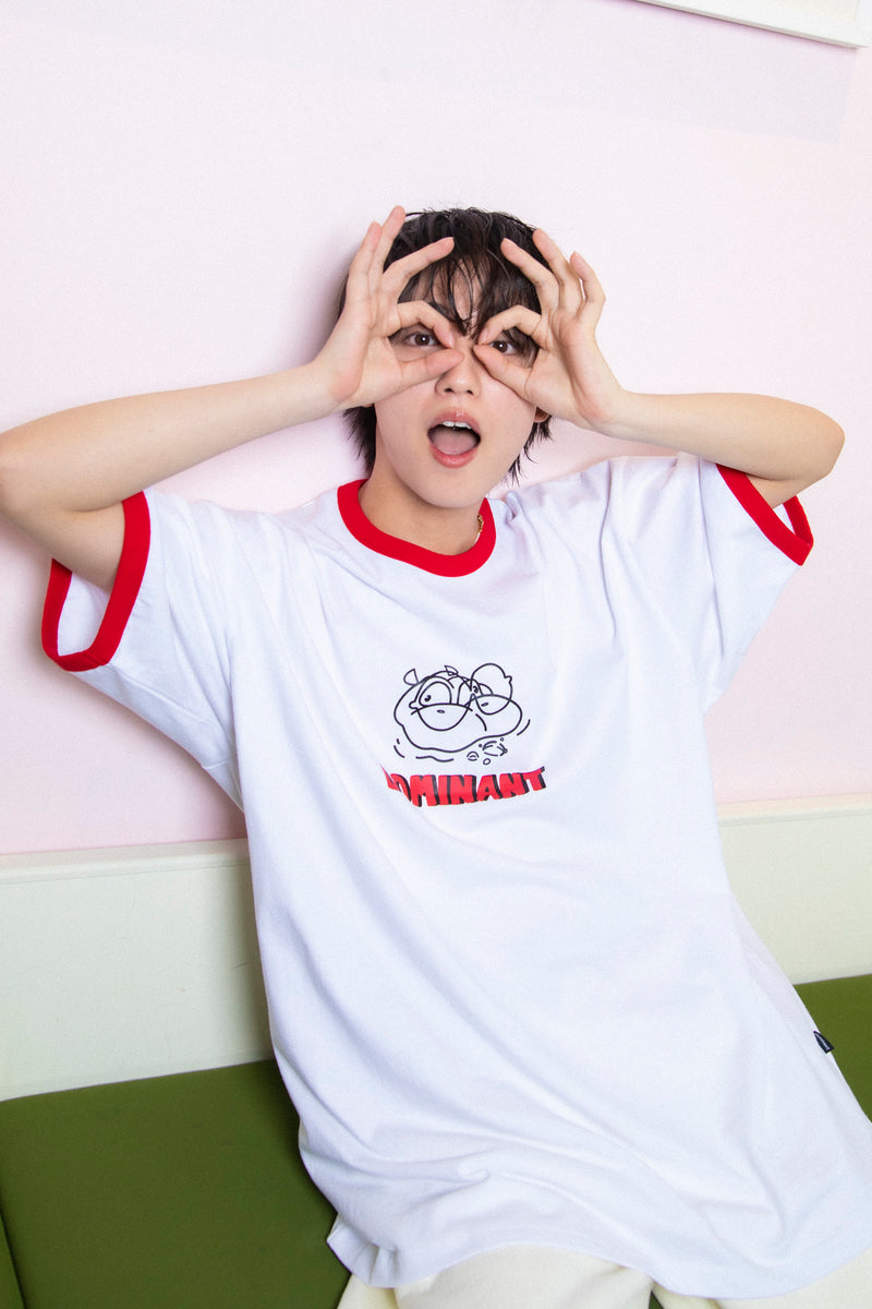 YUTARO × DOMINANT I コラボレーションTシャツ（赤色）※送料込 (6576324837494)