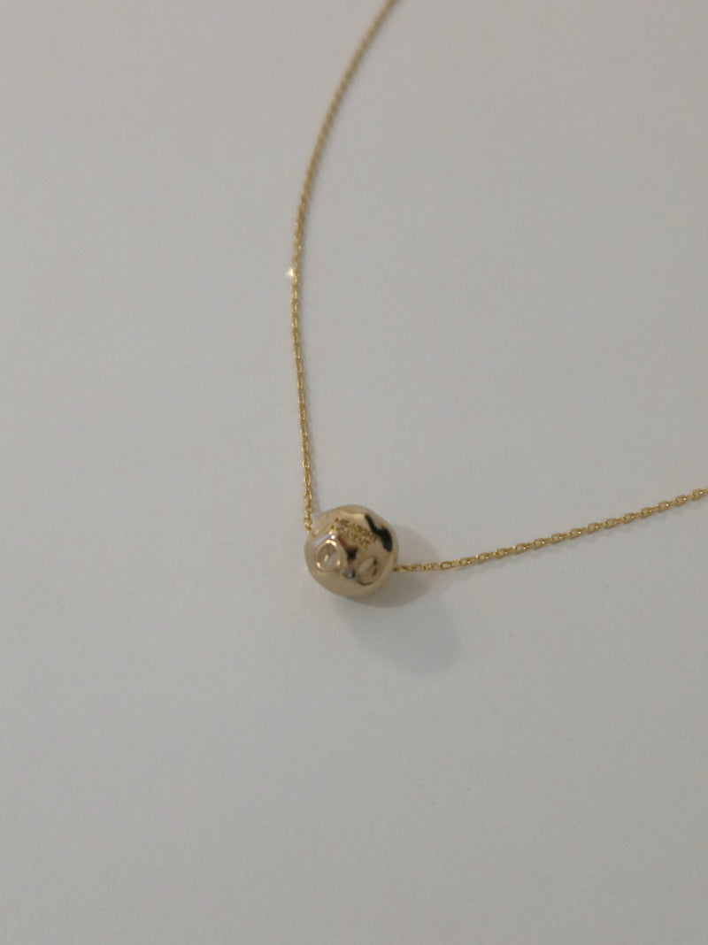 バンピーピアスネックレス / bumpy pierce necklace - gold